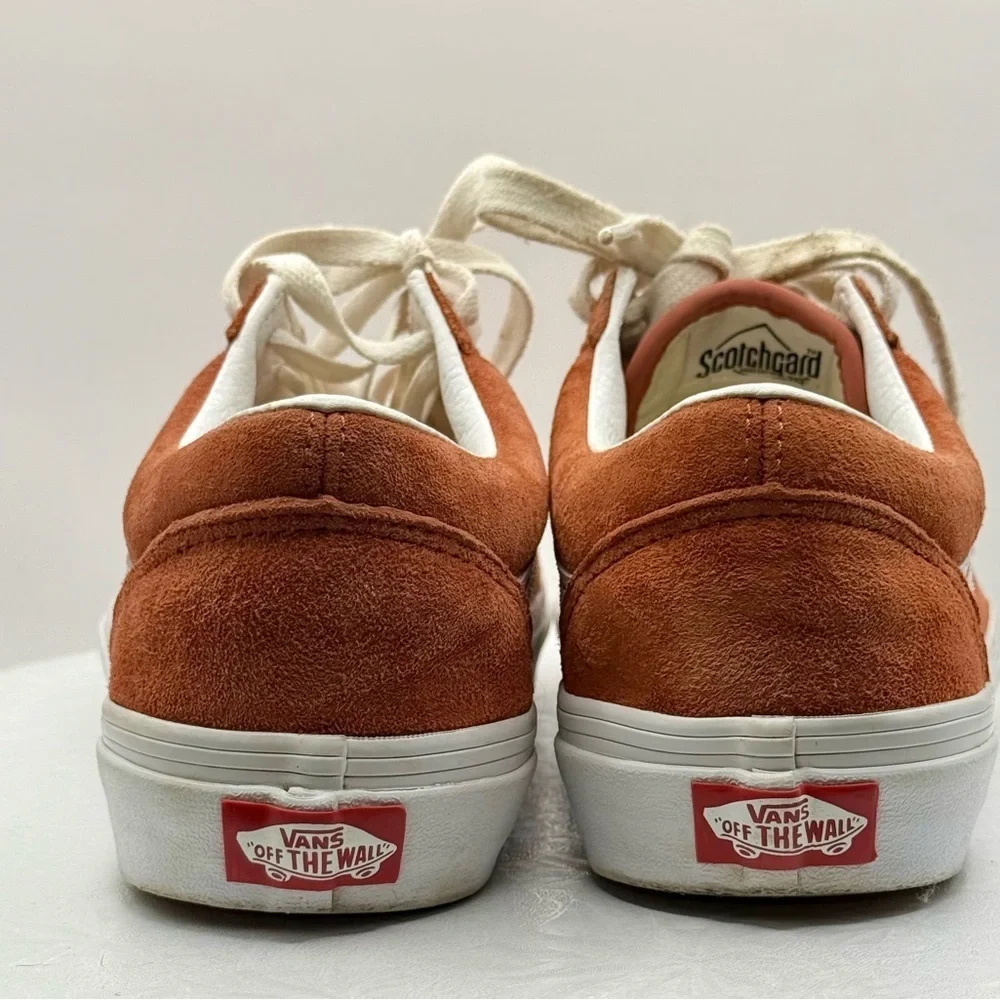 Vans Old‎ Skool Men's Suede Sneakers Burnt Orange Men Size 7 Women’s Size 8.5